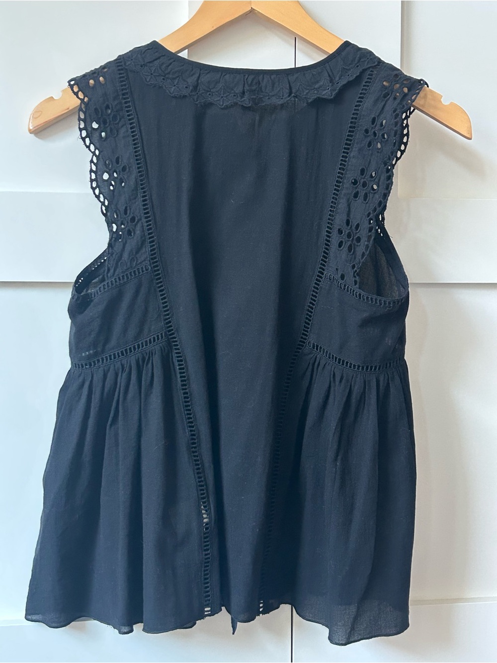 Max Studio Cotton Eyelet Blouse - Picture 7 of 10
